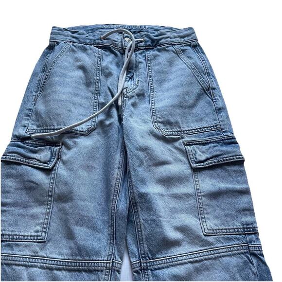 American‎ Eagle Jogger Jeans Jeggings Size 2 Retro 90s Grunge - Picture 7 of 7